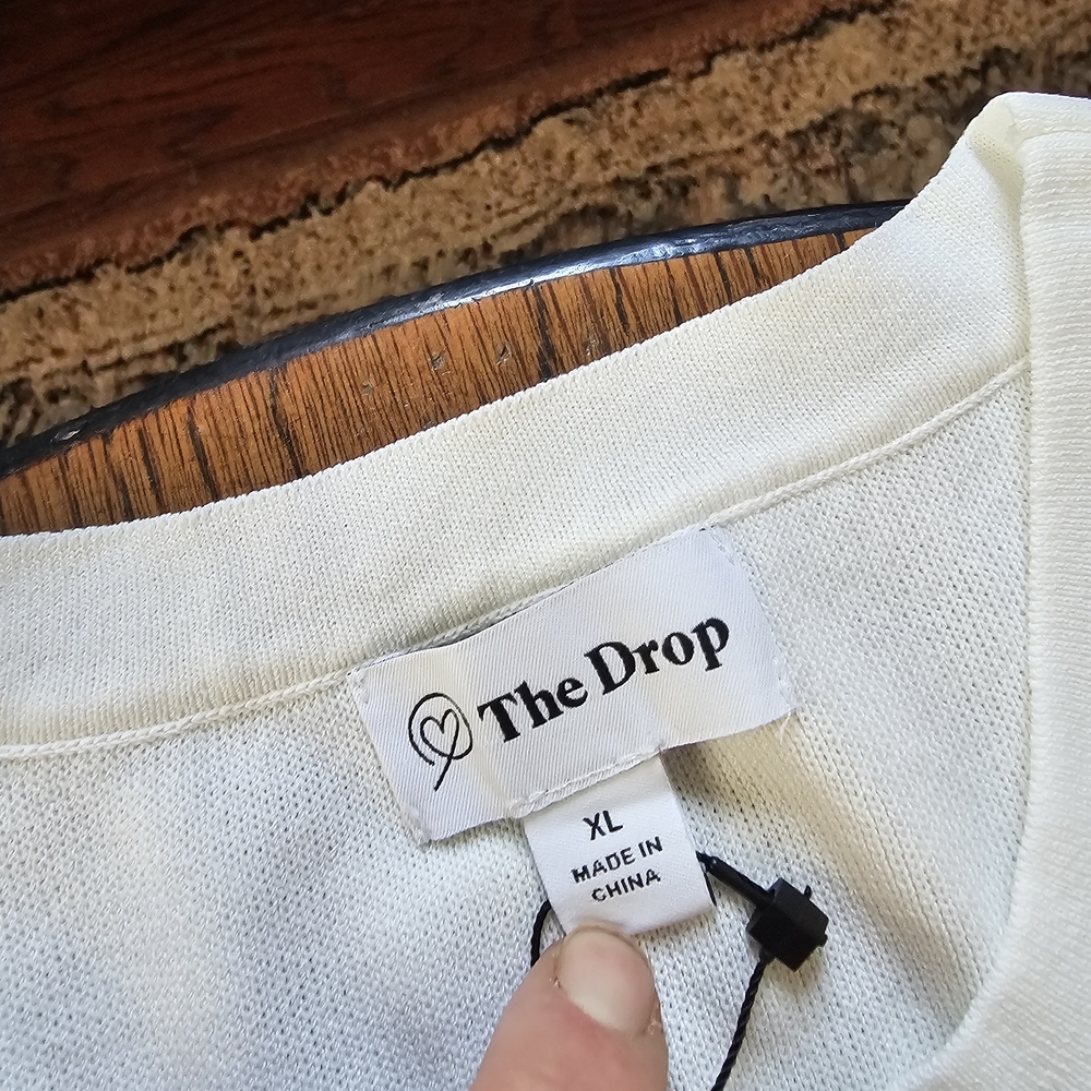 The Drop Gabriela High Neck Cut-in A-line Side-Slit Maxi Sweater Dress Size XL - Picture 11 of 13